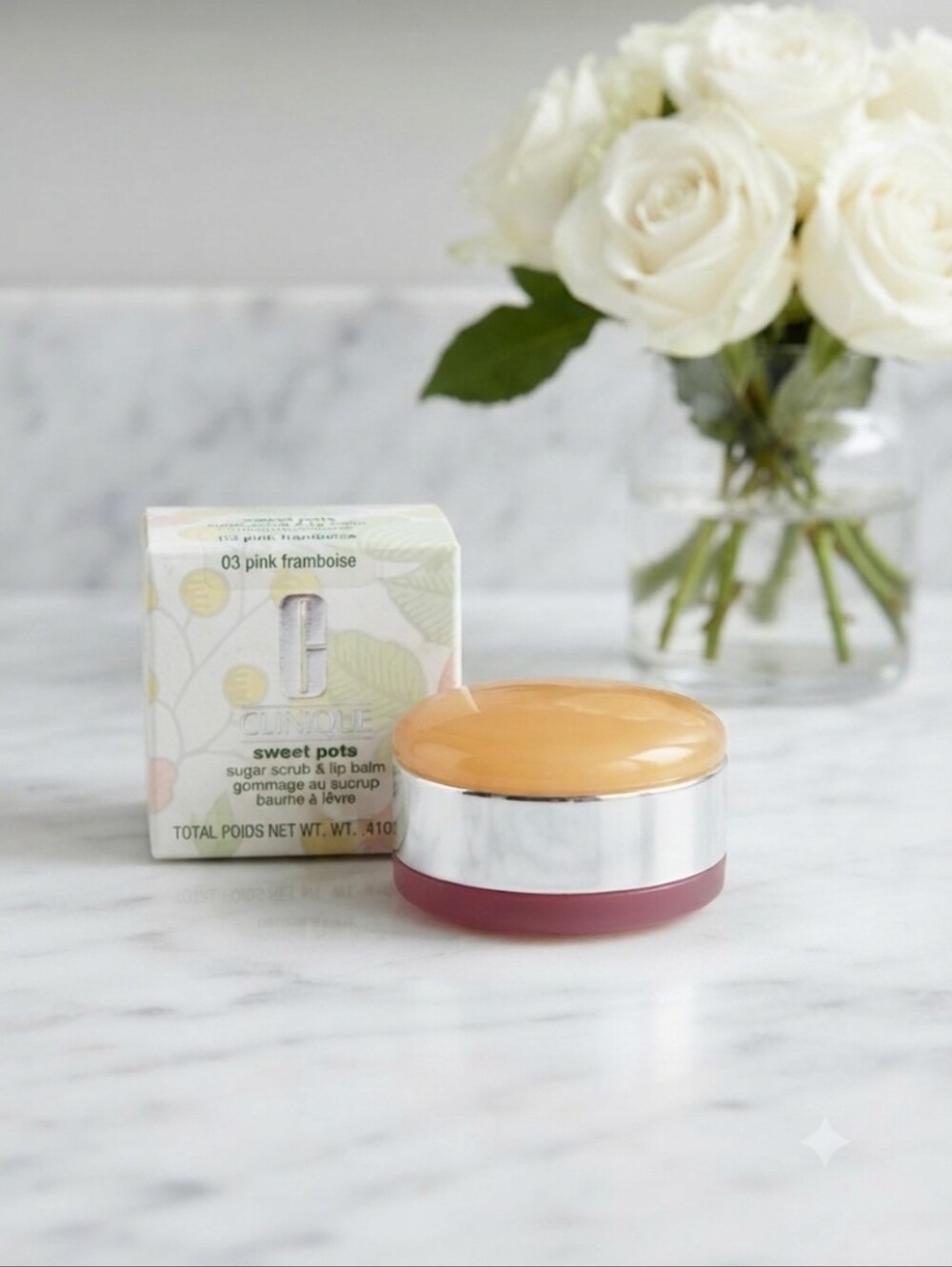 Clinique Sweet Pots Sugar Scrub & Lip Balm 03 Pink Framboise☆ RARE☆| Read Below